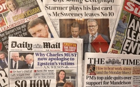 The front pages of British newspapers on Monday were consumed with the fallout from the Mandelson scandal.
Mandatory Credit:	Peter Wilkinson/CNN via CNN Newsource