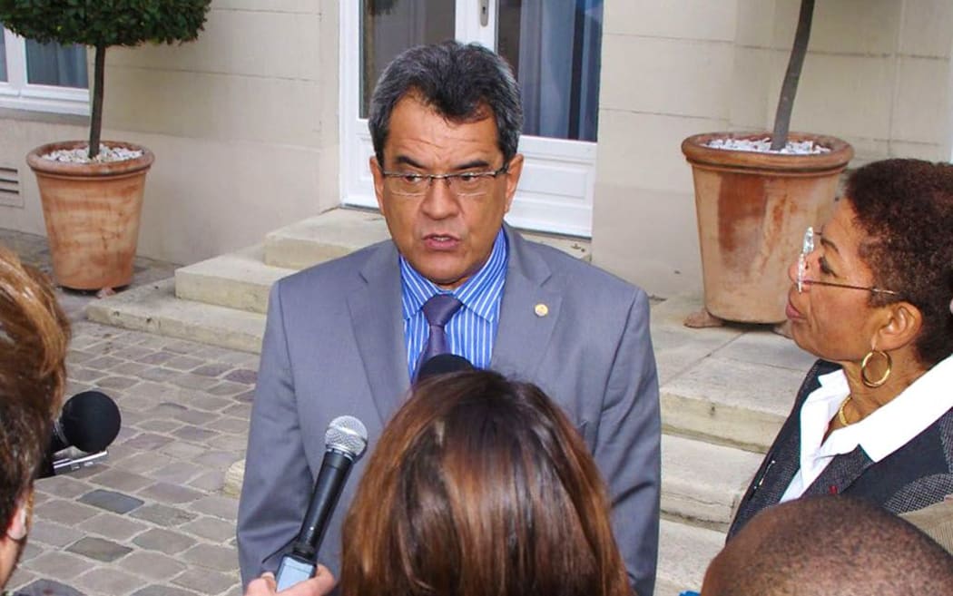 French Polynesia president Edouard Fritch in Paris