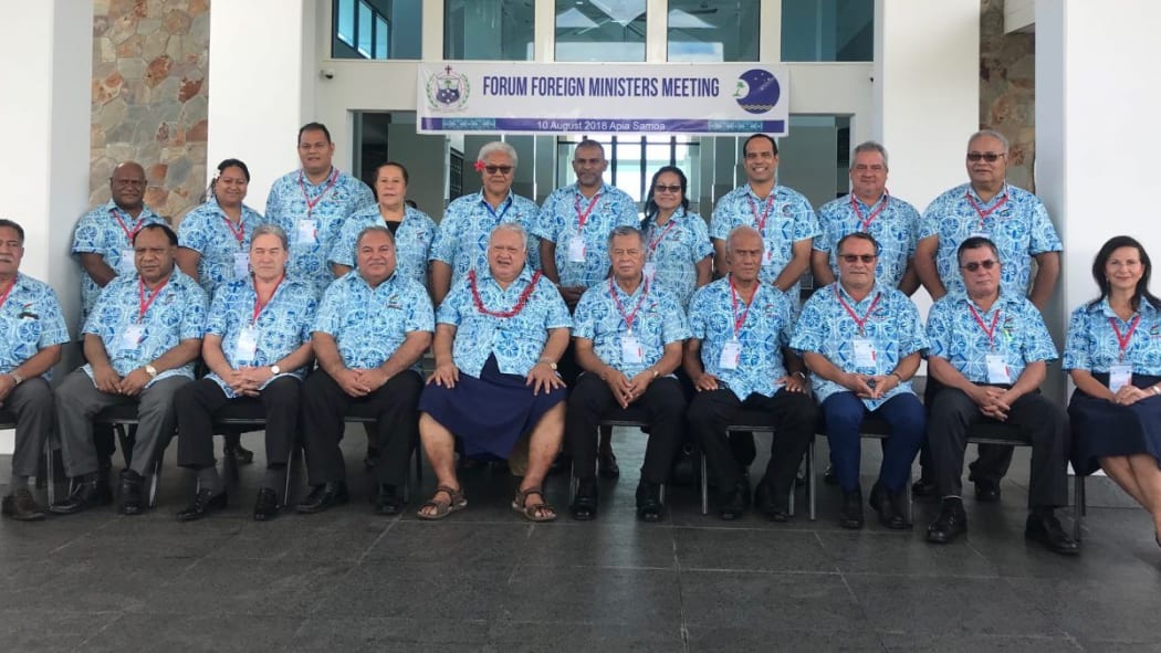 Foreign Ministers from the Pacific Island Forum