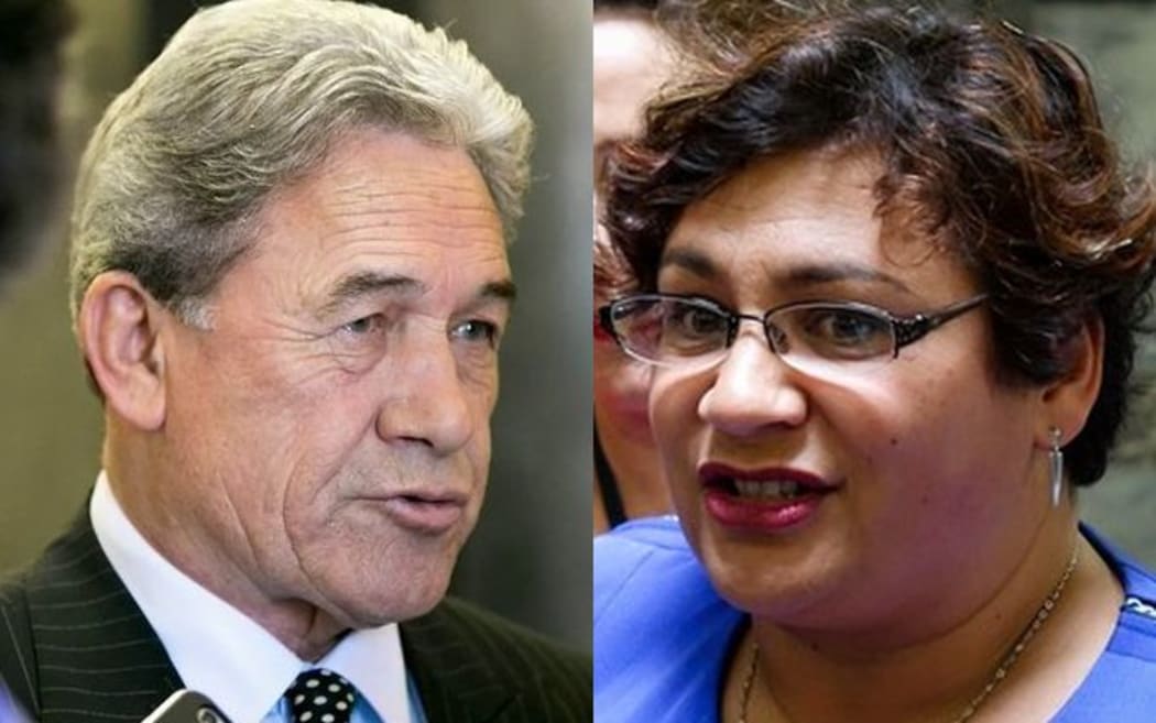 New Zealand First leader Winston Peters and Green Party co-leader Metiria Turei.