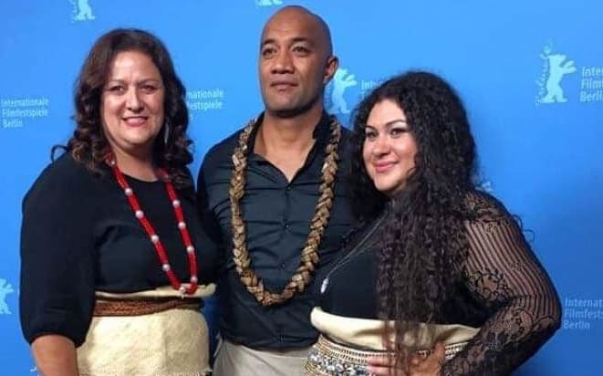 Producer Sandra Kailahi, left, and directors Jeremiah Tauamiti and Vea Mafile'o, right.