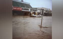 Flooding in Kaikoura in 1993.