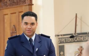 Constable Jacob Collins can be named as the officer who was convicted of assault after he sprayed a speeding motorist three times with pepper spray.