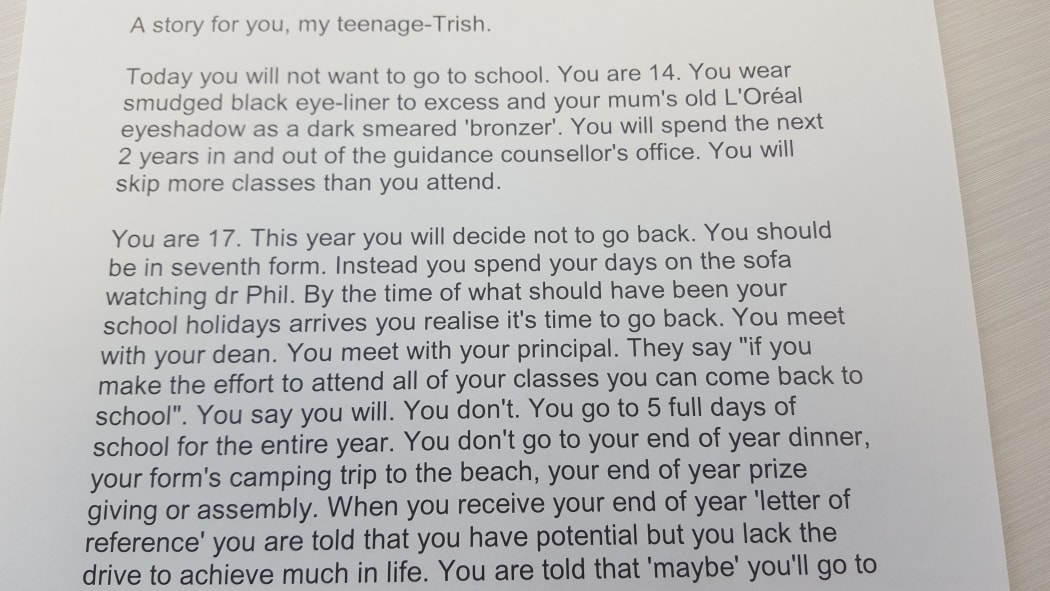 Trish Tupou's letter to her teenage self
