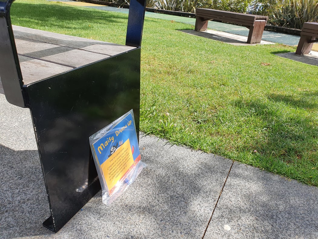 A book at a Whangārei playground for a young Northland reader to find.