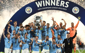 Manchester city win Champions League in Ataturk Stadium in Italy