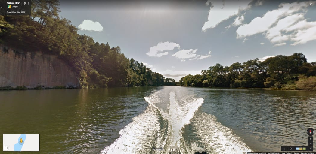 Waikato River as seen on Google Street Trekker.