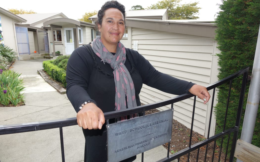 Candi Callaghan, who works at the Ward Primary School, is still waiting for resolution on her quake-damaged home.
