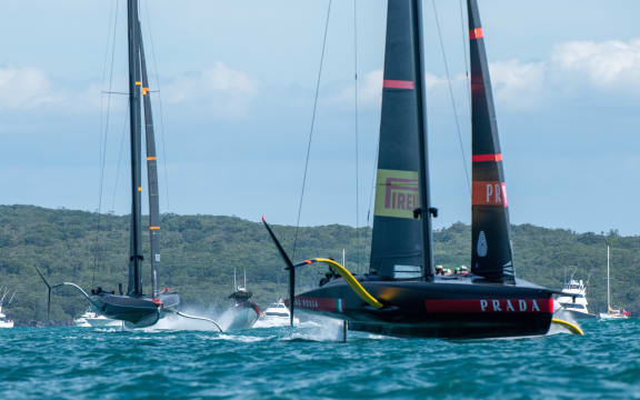 INEOS Team UK vs Luna Rossa Prada Pirelli Team. Race seven of the Prada Cup Finals. Sunday 21st of February 2021. Copyright photo: Chris Cameron / www.photosport.co.nz