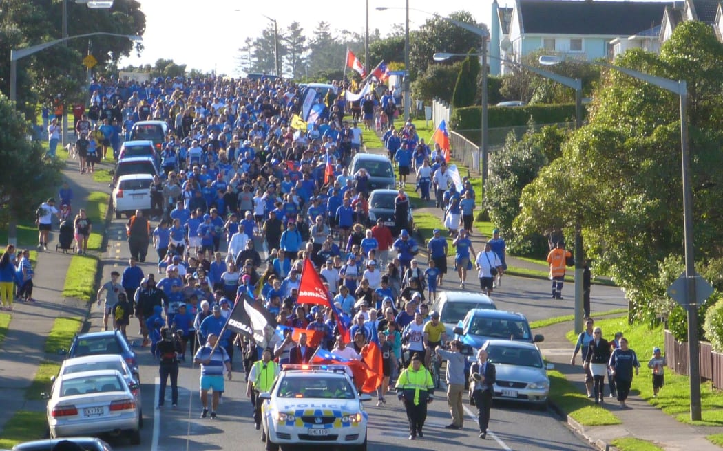 Porirua march for Jerry Collins