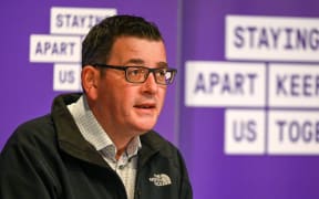 Australia's Victoria state premier Daniel Andrews speaks during a press conference in Melbourne on July 15, 2020, as the city battles fresh outbreaks of the COVID-19 coronavirus while under lockdown.