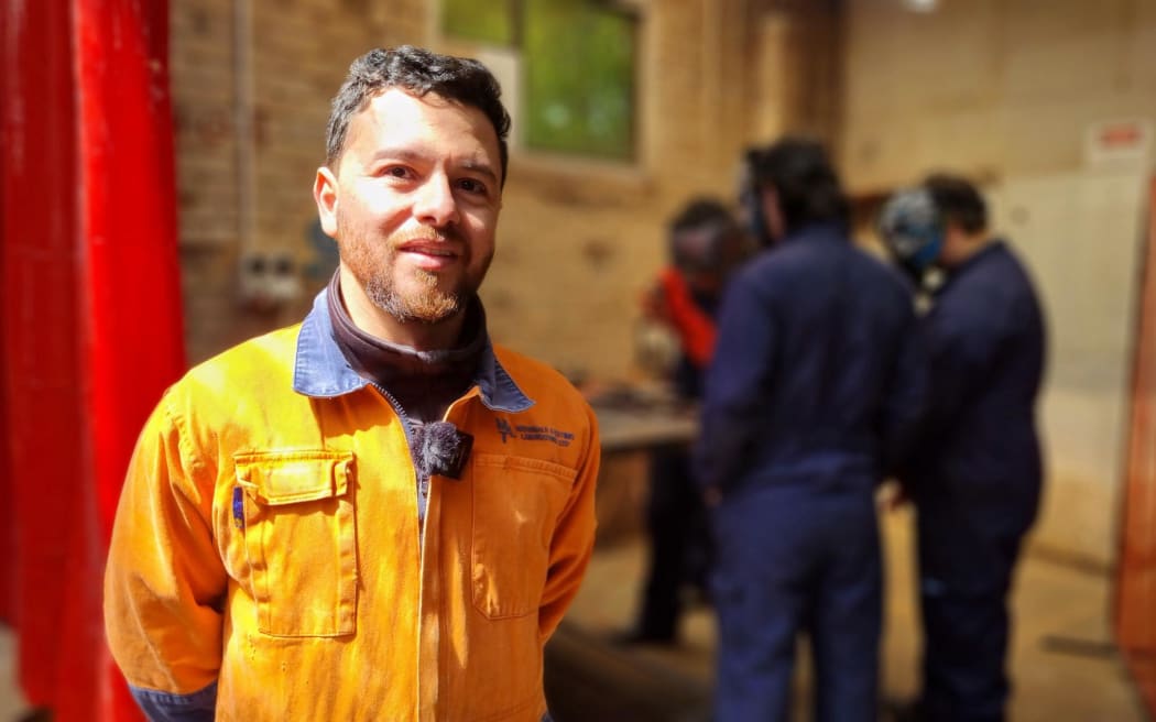 Welding instructor Ronaldo Correa immigrated to New Zealand from Brazil on the strength of his welding qualifications.