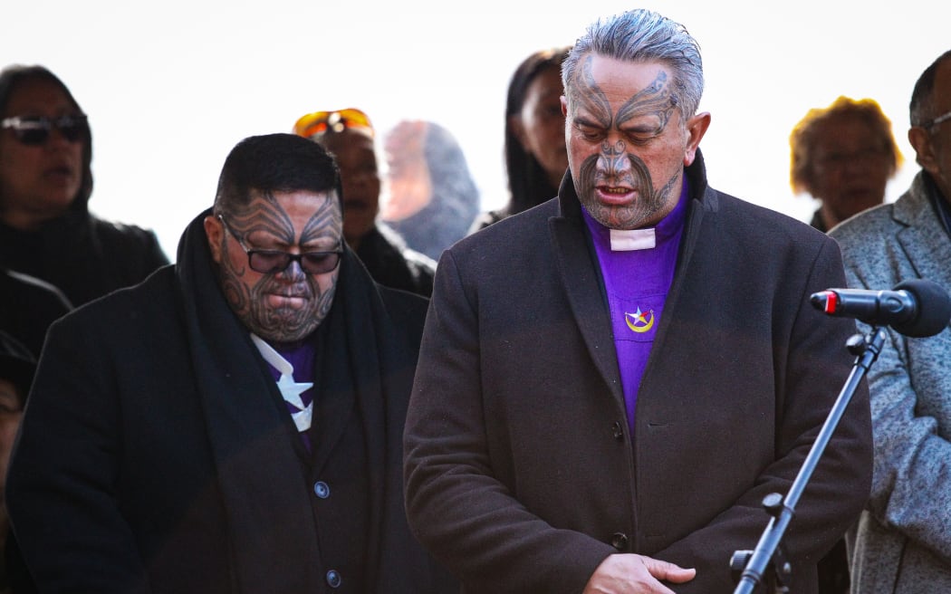 People pay their respects at Tuurangawaewae Marae, on the third day of the tangi for Kiingi Tuheitia, 1 September, 2024.