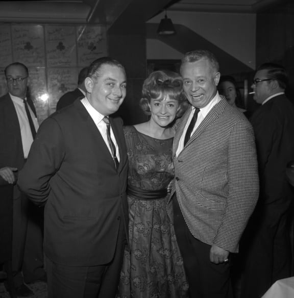 Maurice Kinn, his wife Berenice and Billy Daniels in 1957