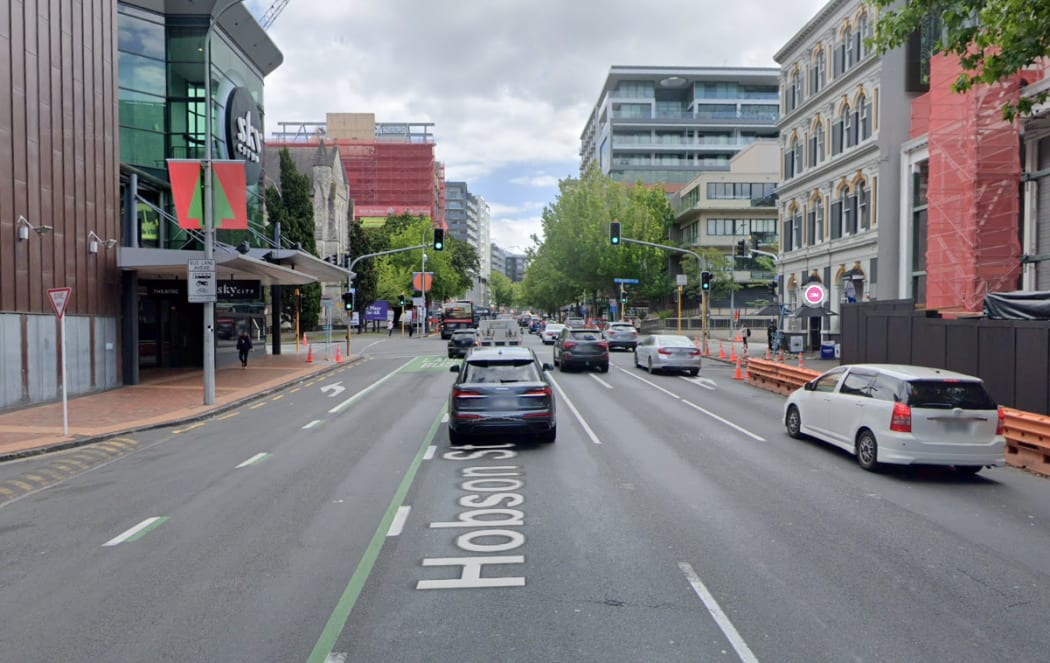 Hobson St in the Auckland CBD.
