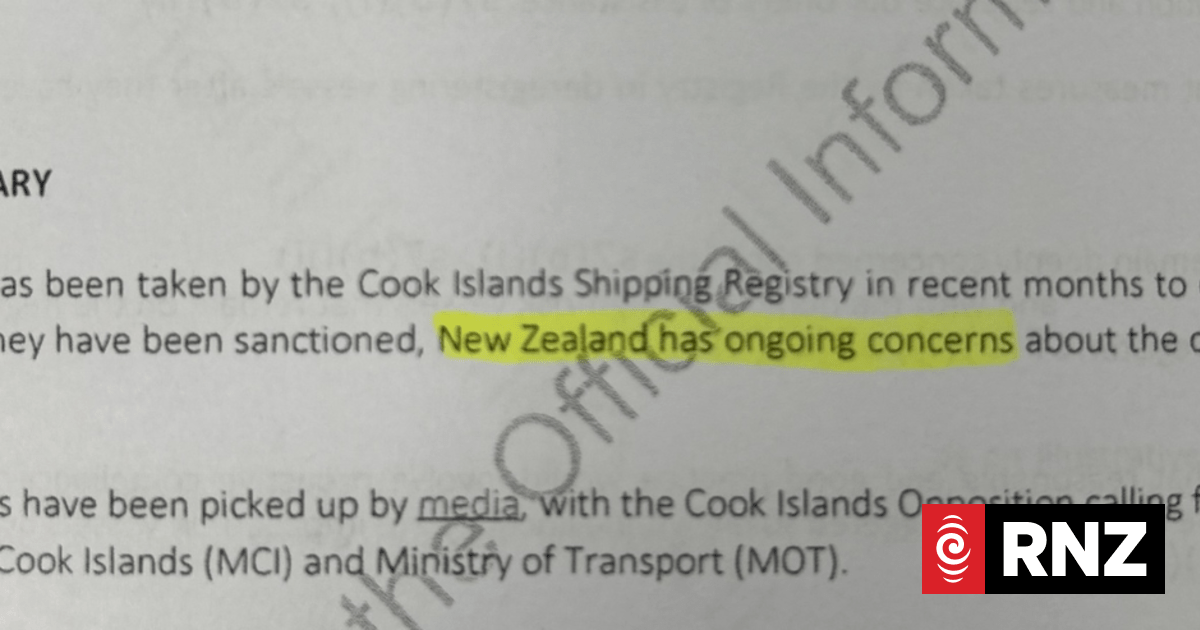 Official documents reveal friction between NZ and Cook Islands over Russian vessels