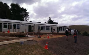 The charter school about a week before opening in February.