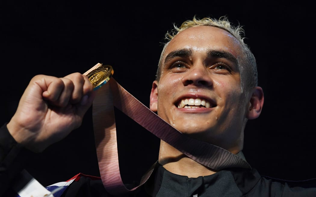 New Zealand's David Nyika with his Commonwealth Games gold medal 2018.