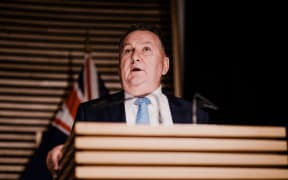 Infrastructure Minister Shane Jones revealing the details on the $3 billion infrastructure spend on 1 July, 2020.
