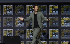 SAN DIEGO, CALIFORNIA - JULY 23: Paul Rudd speaks onstage at the Marvel Cinematic Universe Mega-Panel during 2022 Comic Con International: San Diego at San Diego Convention Center on July 23, 2022 in San Diego, California.   Kevin Winter/Getty Images/AFP (Photo by KEVIN WINTER / GETTY IMAGES NORTH AMERICA / Getty Images via AFP)
