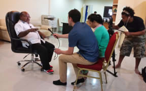 RNZI's Johnny Blades and Koroi Hawkins interview the Governor of Papua Province Lukas Enembe.