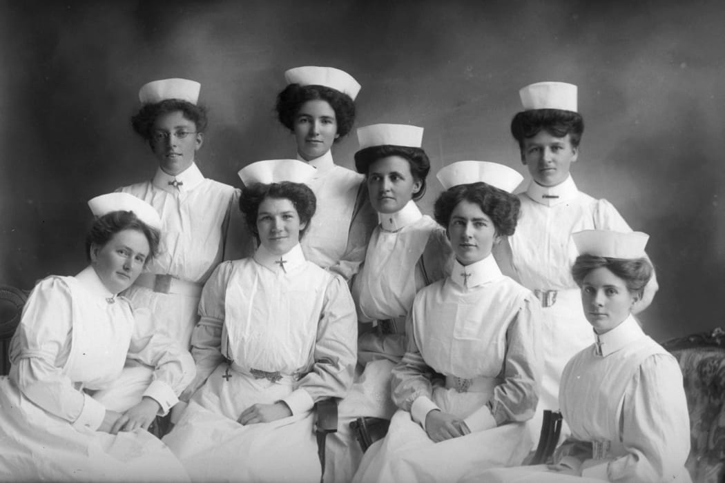Gallagher group of nurses 1910.