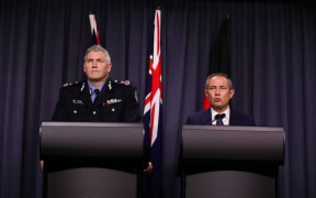 WA Police Commissioner Col Blanch (left) and Premier Roger Cook held a press conference on Friday afternoon.