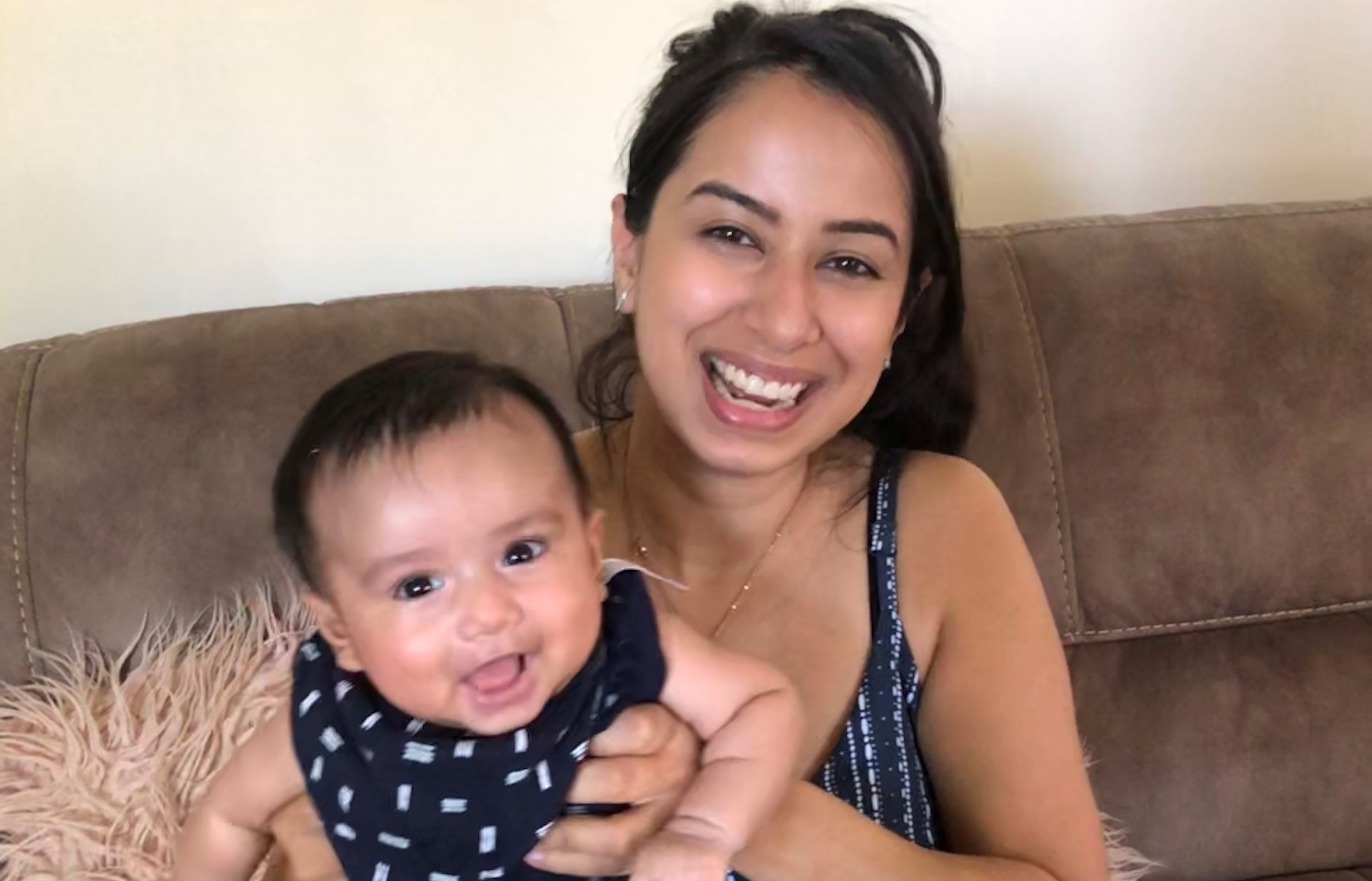 Rotorua dentist Rupinder Kaur with her one-month-old daughter Rabaab.