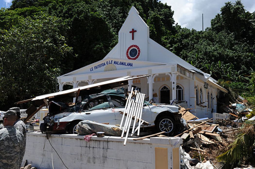 Damage from the 2009 Tsunami in Samoa