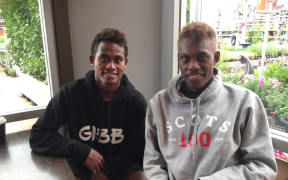 Solomon Islands youth internationals Raphael Le'ai and Leon Kofana.