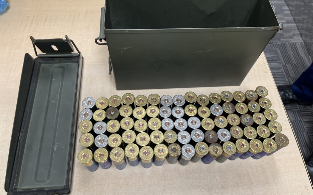 The ammunition found in Papatoetoe by police.