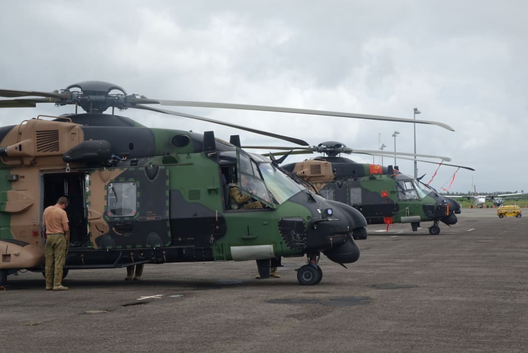 The Australian Defence Force also works out of the air transport aid hub at Nausori near Suva
