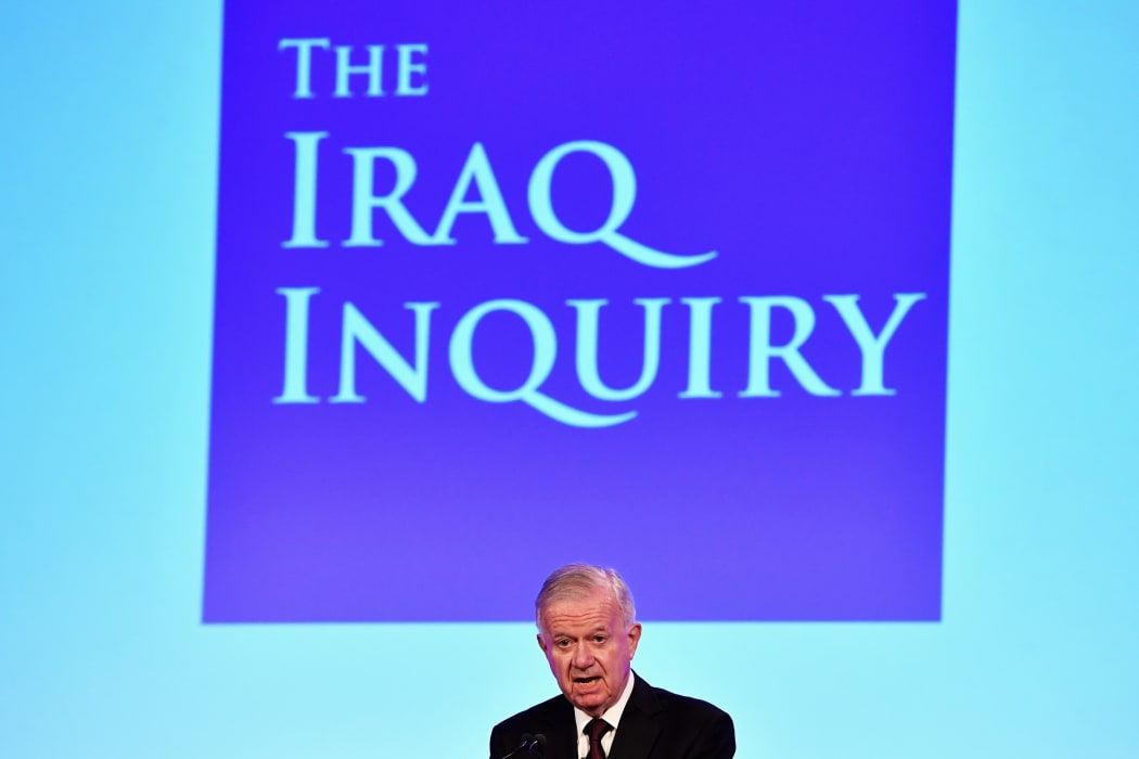 Iraq Inquiry chairman Sir John Chilcot speaks as he comments on the findings of his report.