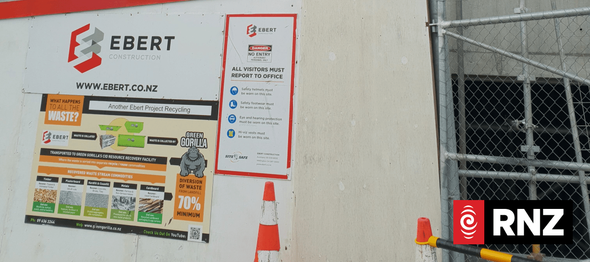 Major developments locked as Ebert Construction in receivership | RNZ