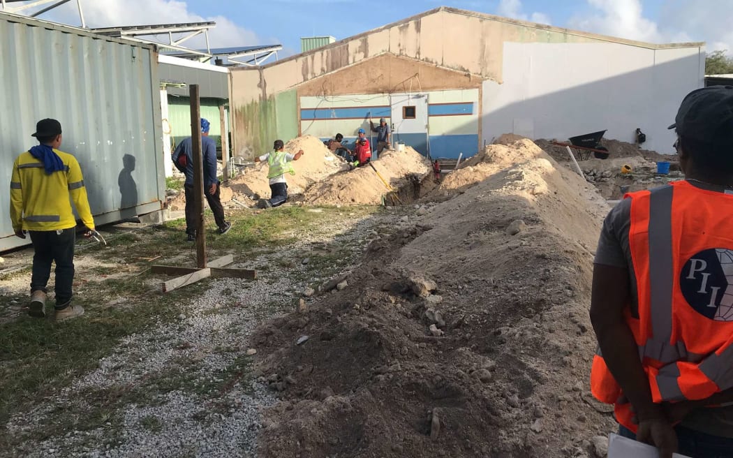 An eight-room isolation facility for Covid-19 patients began construction last Saturday and is on a fast-track for completion in 30 days, according to health authorities in Majuro.