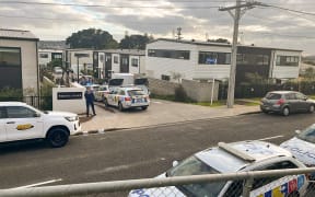 A large police presence in Mangere Bridge's Whanui Place