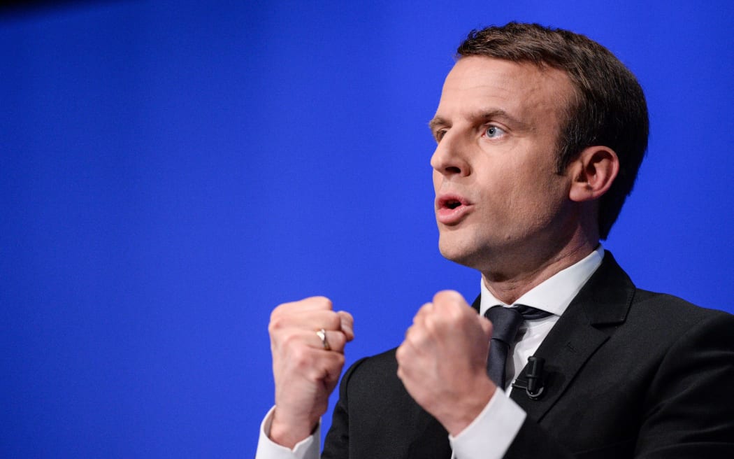 French presidential election candidate for the En Marche ! movement Emmanuel Macron.