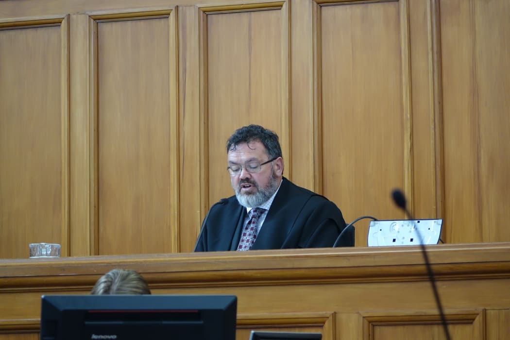 Justice Joe Williams during the sentencing of Donella Knox after her daughter's death.