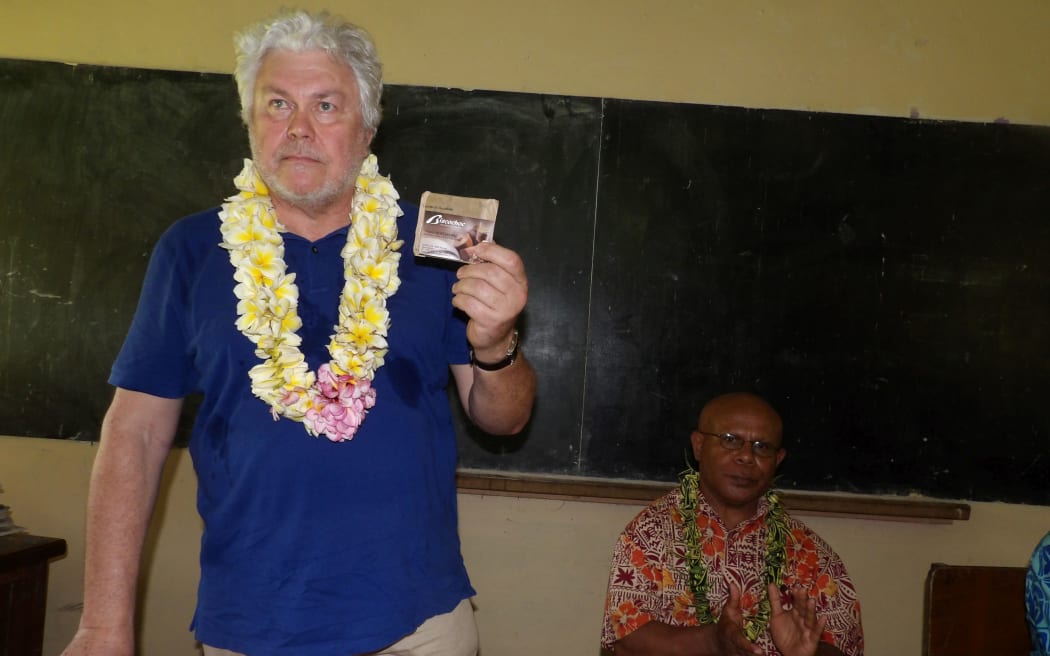 Biscochoc, new owners of a Vanuatu cocoa plantation.