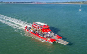 The SeaLink vehicle ferry to Waiheke Island.