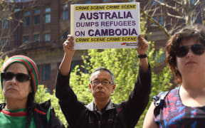 Refugee protest
