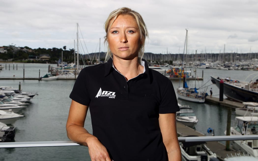 Natalia Kosinska, The New Zealand sailing team members are announced for 2014. Orams Captains Lounge, Auckland. 18 December 2013.