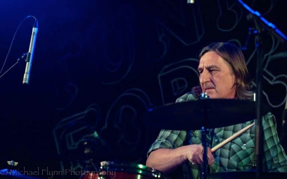 Wayne Bell performing with The Bads