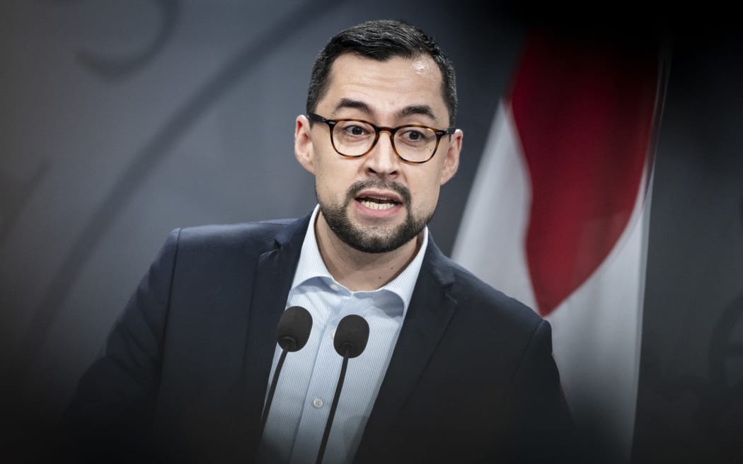 (FILES) The Chairman of the Government of Greenland (Naalakkersuisut) Mute Egede holds a press conference in Copenhagen, Denmark, on January 10, 2025. Greenland's Prime Minister Mute Egede said on March 5, 2025 his people did not want to join the United States, after US President Donald Trump vowed to take over the Danish autonomous territory "one way or the other". (Photo by Mads Claus Rasmussen / Ritzau Scanpix / AFP) / Denmark OUT / DENMARK OUT / DENMARK OUT