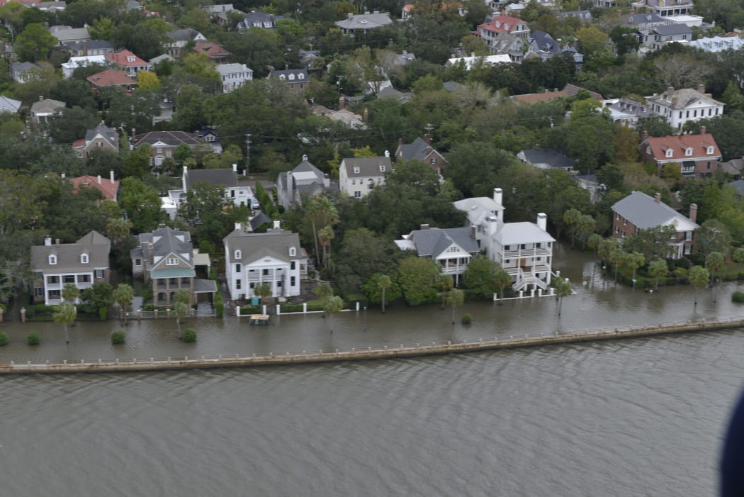 The storm brought heavy flooding to the historic city of Charleston, South Carolina.