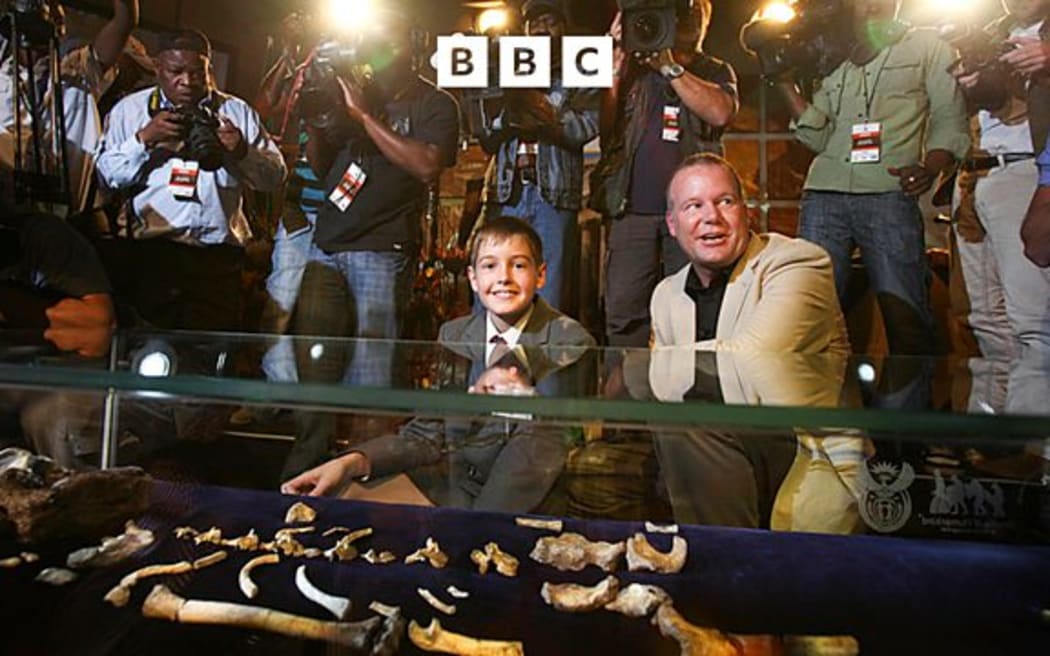 Matt Berger, son of Prof Lee Berger, found the fossil of a new hominid species that lived 1.95 million years ag