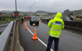 Police at Auckland's Mercer border checkpoint