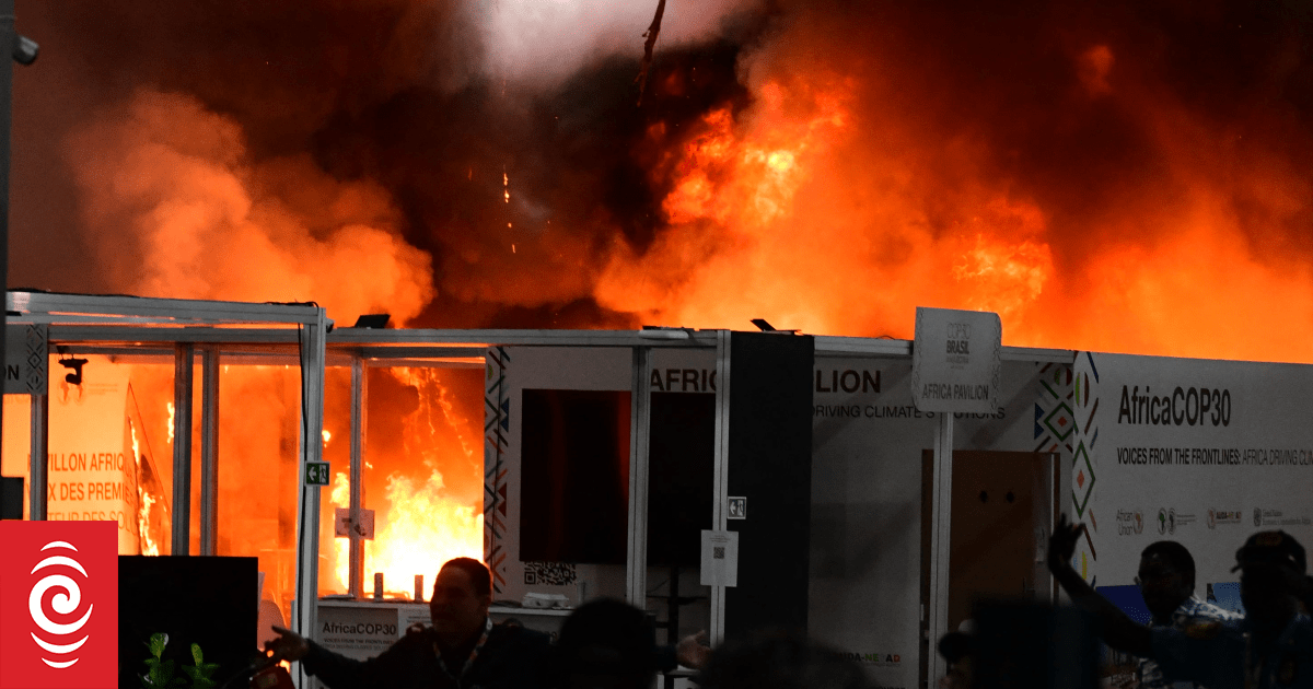 No support as Kiwi disabled delegates flee COP30 fire in Brazil