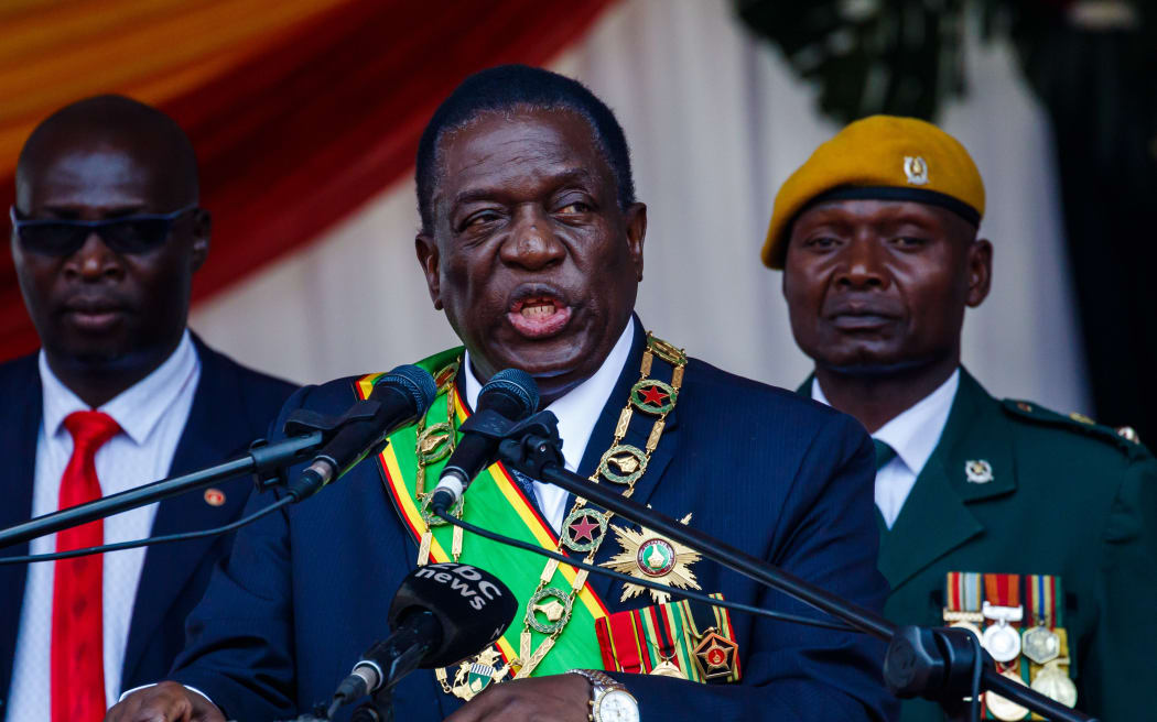 Zimbabwe's President Emmerson Mnangagwa