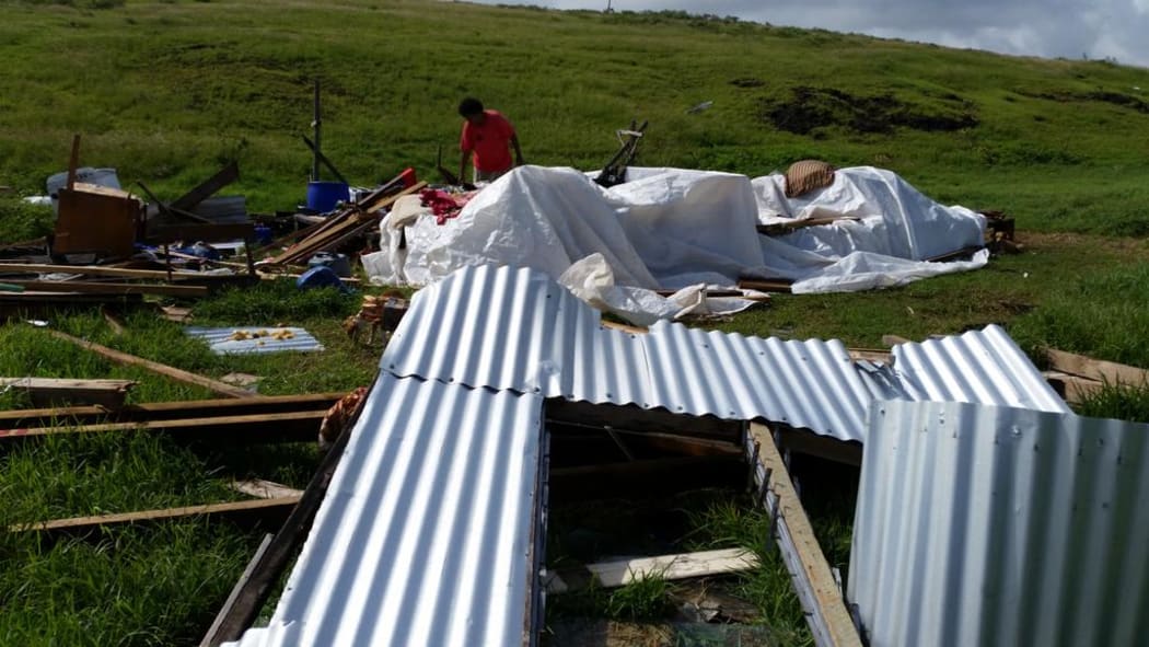 The remains of Evelene Nabure's house in Rakiraki.